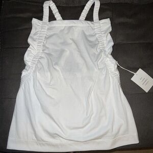 Free Assembly White Ruched Women's Camisole